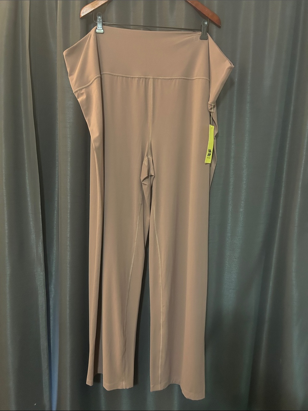 all in motion High-Waist Wide Leg Ponte Pants - Taupe